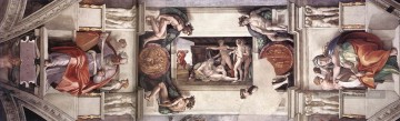 renaissance Tableau Peinture - Chapelle Sixtine Bay1 Haute Renaissance Michel Ange